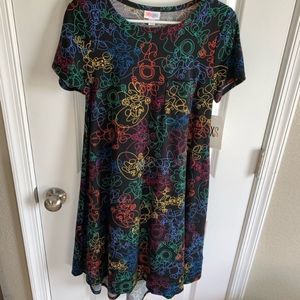 NWT LuLaRoe Disney Minnie Mouse Carly Dress, Size XS (2-4)